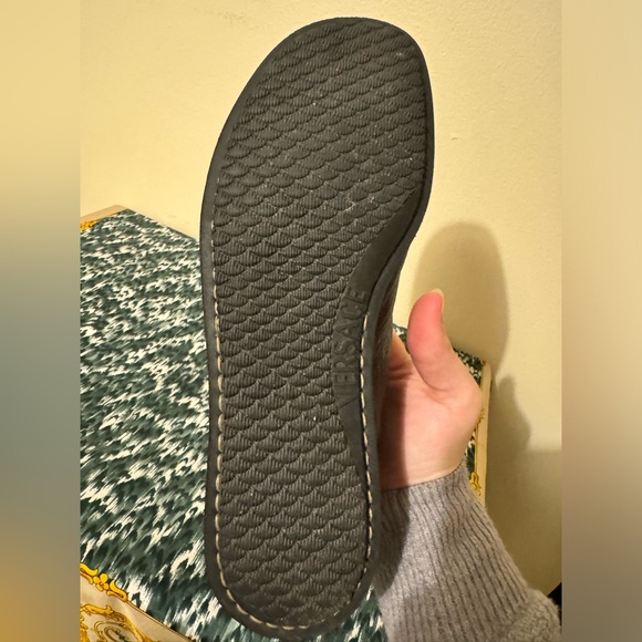 Rare Gianni Versace Medusa Head Studded Full grain Leather Loafers shoes - Picture 12 of 12